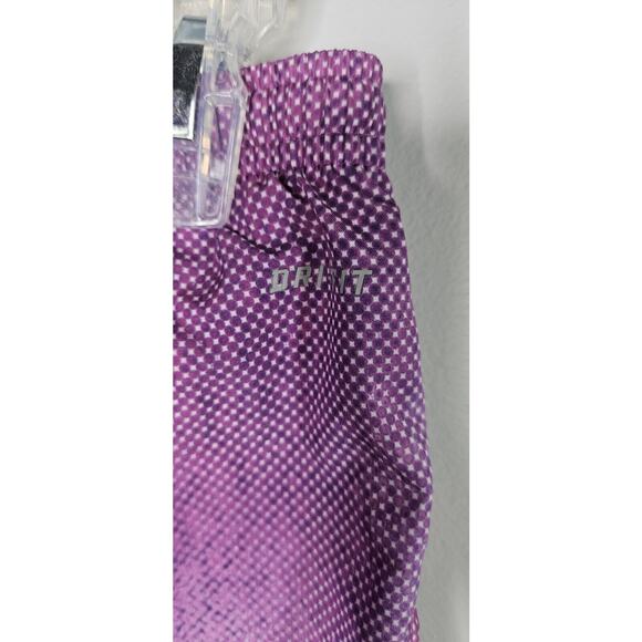 Nike Dri Fit Running Shorts Women XS Purple Elastic Waist Brief Lined Zip Pocket - Picture 7 of 10